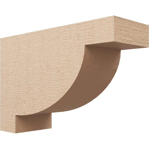 Ekena Millwork 8"W x 24"D x 16"H Classic Alpine Rough Cedar Woodgrain TimberThane Corbel, Primed Tan CORUR08X24X16ALPRCPR - main